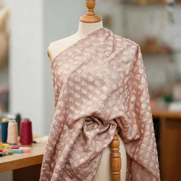 Soft_Pink_Slub_Silk_Fabrics_For_Women