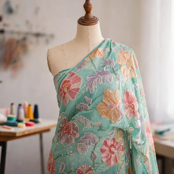 Mint_Green_Georgette_Fabrics_For_Women