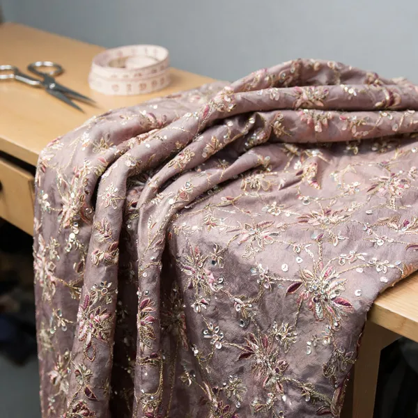 Dusty_Rose_Banarasi_Brocade_Fabrics_For_Women