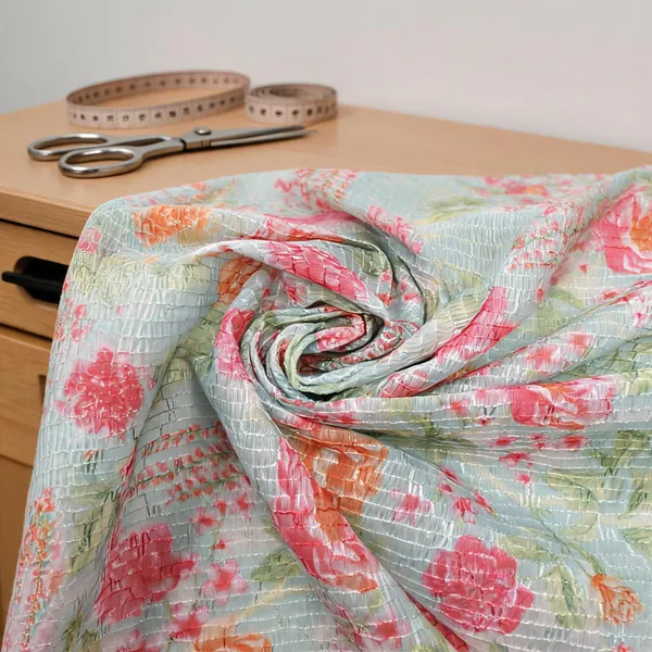Pale_Seafoam_Green_Chinon_Chiffon_Fabrics_For_Women