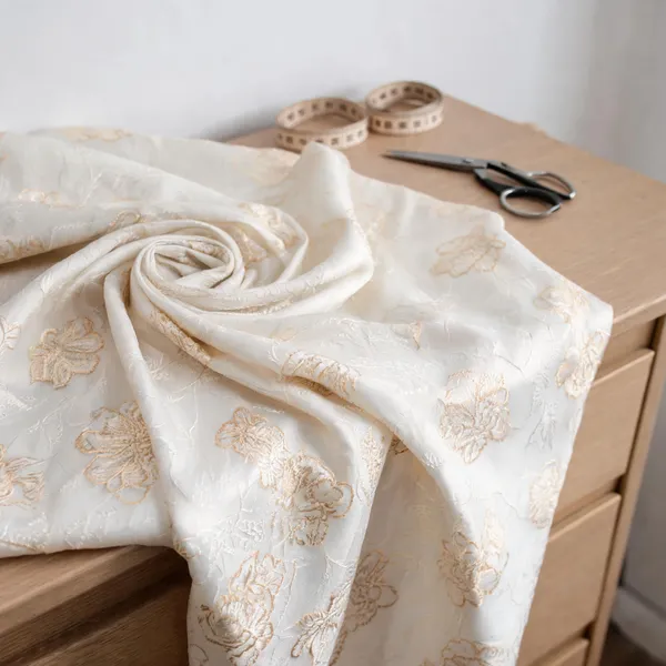 Off_White_And_Gold_Silk_Fabrics_For_Women