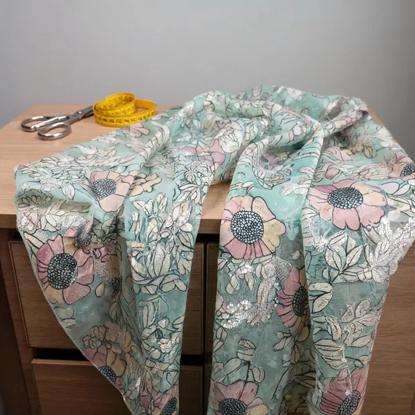 Mint_Green_Organza_Fabrics_For_Women
