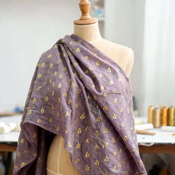 Dusky_Purple_Slub_Silk_Fabrics_For_Women