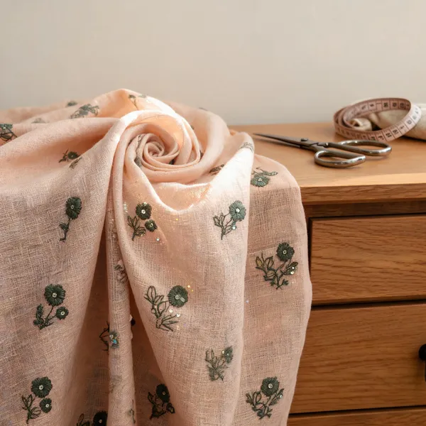 Peach_Linen_Fabrics_For_Women