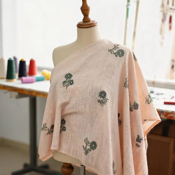 Peach_Linen_Fabrics_For_Women