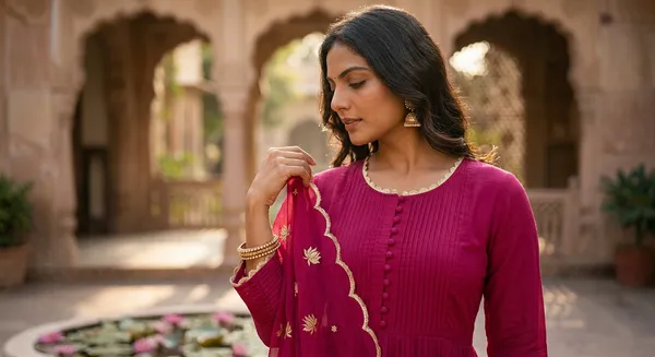 The_Lotus_Magenta_Anarkali_Suit_Set