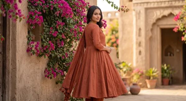 The_Terracotta_Angrakha_Anarkali_Suit_Set