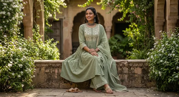 The_Willow_Jasmine_Empire_Cut_Flounce_Kurta_Set