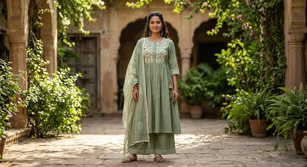 The_Willow_Jasmine_Empire_Cut_Flounce_Kurta_Set