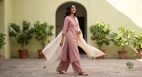 The_Dusty_Rose_Khadi_A_Line_Suit_Set