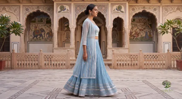 The_Chandni_Sheer_Silver_Gota_Lehenga_Set