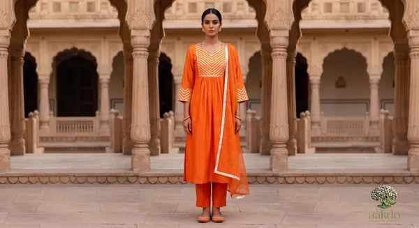 The_Narangi_Gathered_Yoke_Kurta_Set
