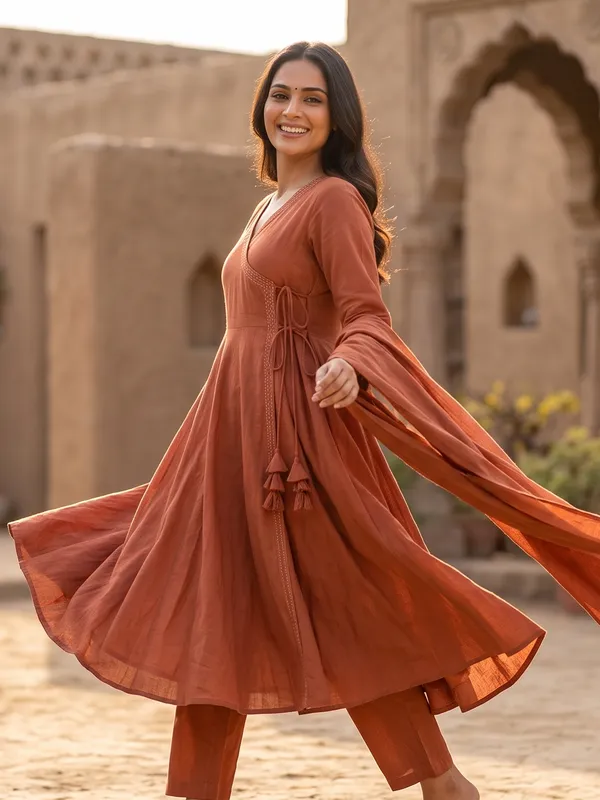 The_Terracotta_Angrakha_Anarkali_Suit_Set