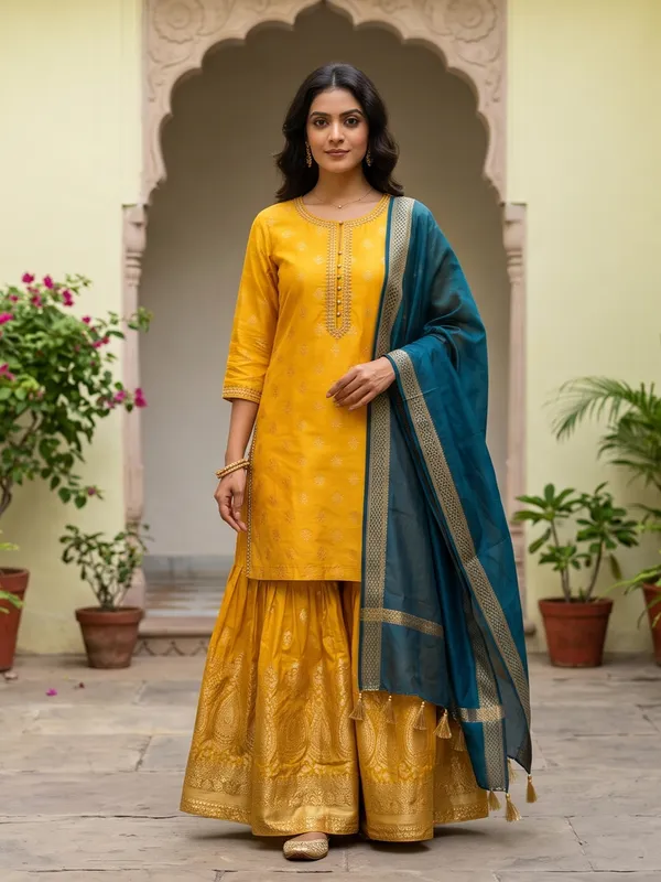 The_Marigold_Chanderi_Sharara_Set