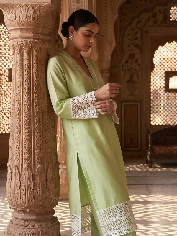The_Pista_Cutwork_Straight_Kurta_Set