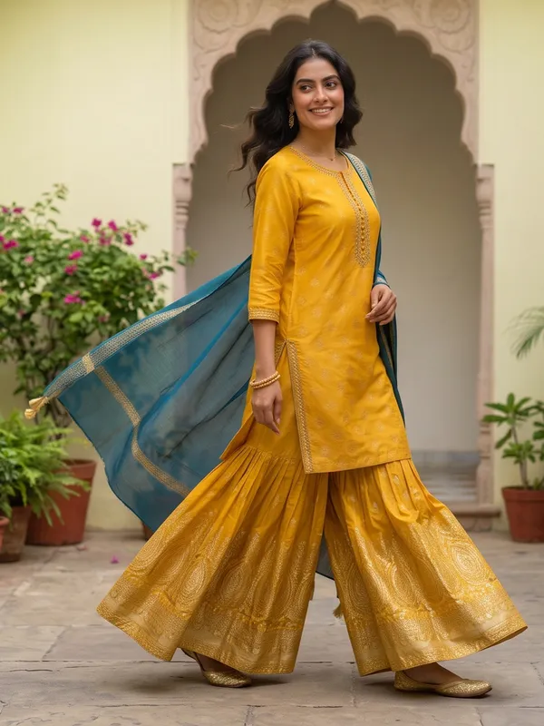 The_Marigold_Chanderi_Sharara_Set