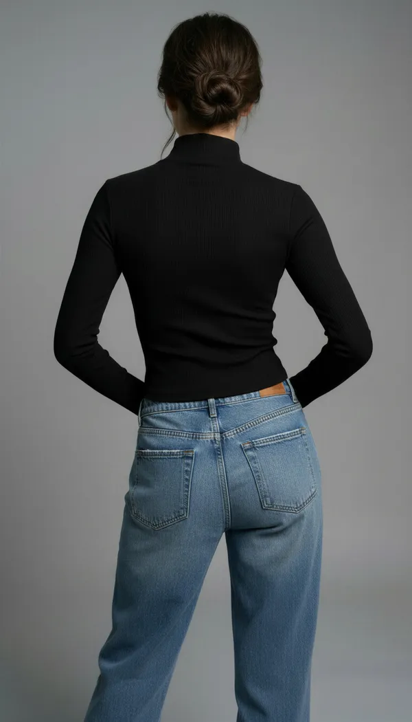 Women_High-Neck_Ribbed_Top