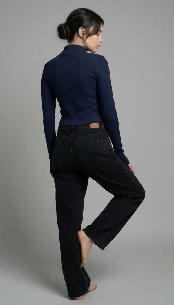 Women_High-Neck_Ribbed_Top