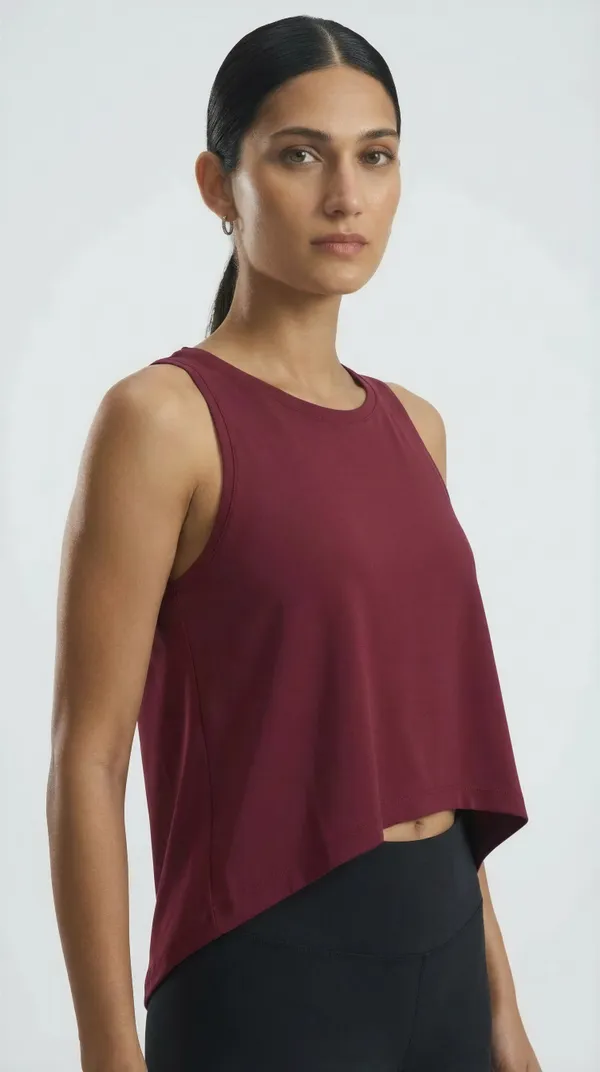 Women_Sleeveless_High-Low_Training_Top