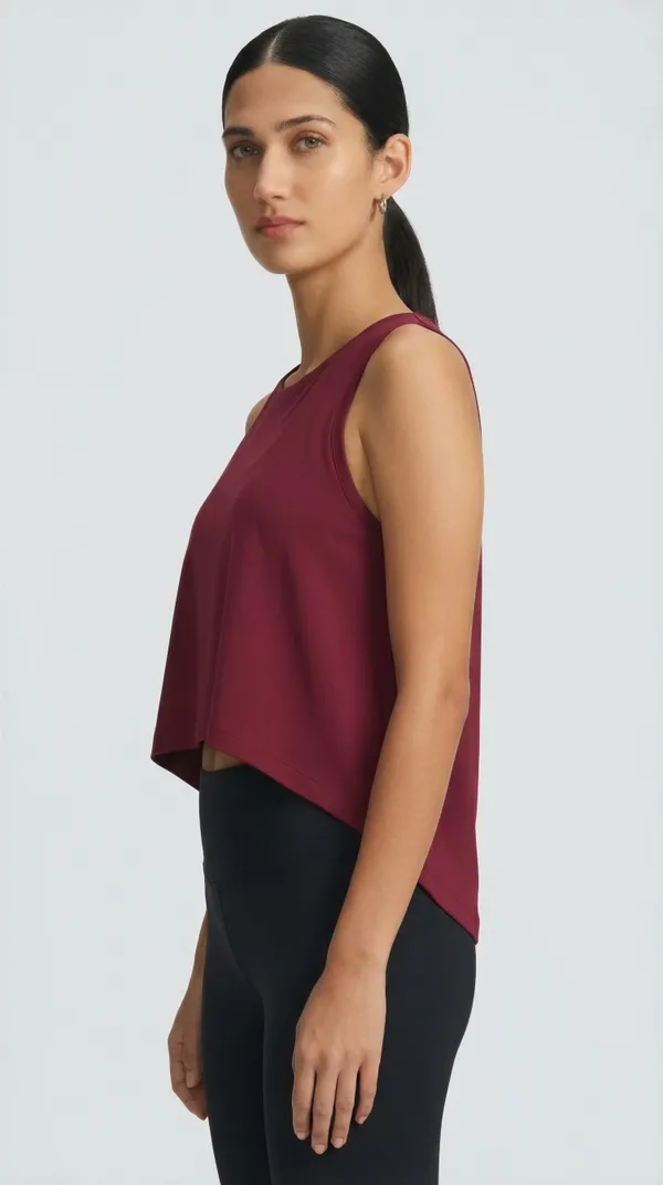 Women_Sleeveless_High-Low_Training_Top