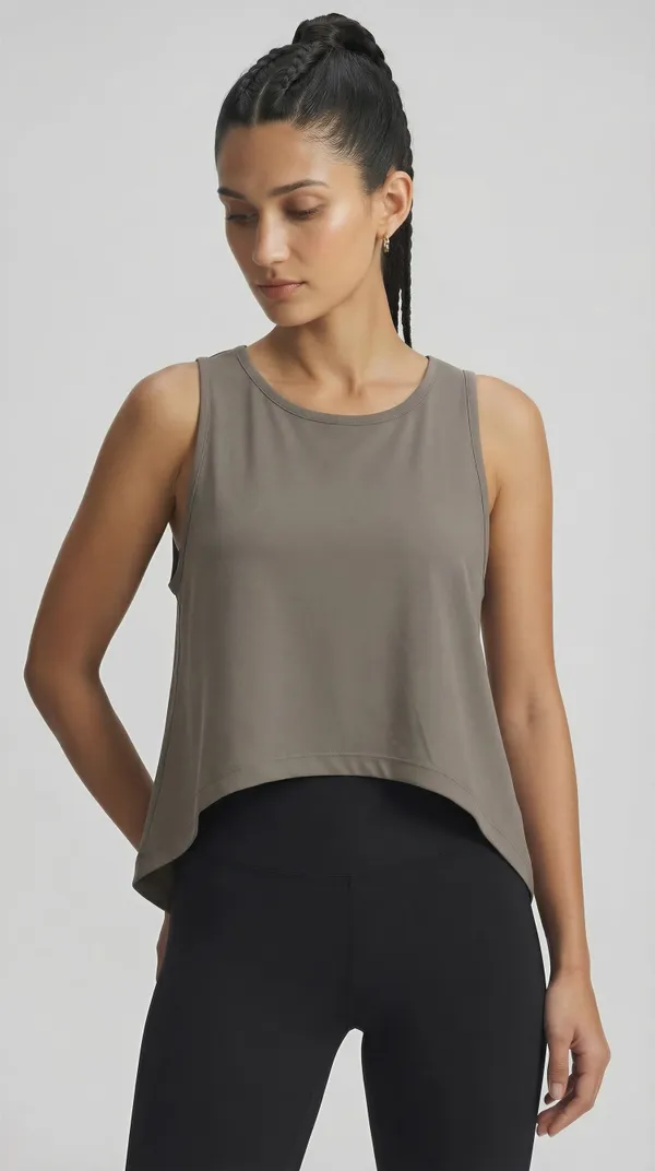 Women_Sleeveless_High-Low_Training_Top