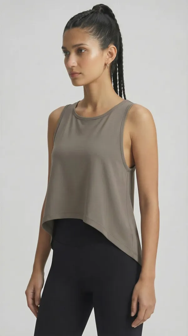 Women_Sleeveless_High-Low_Training_Top