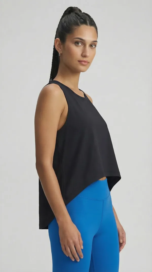Women_Sleeveless_High-Low_Training_Top
