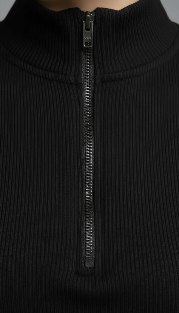 Women_High-Neck_Ribbed_Top
