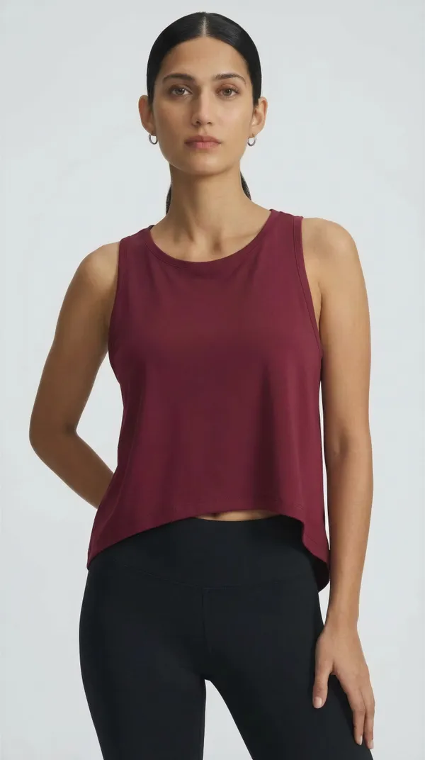 Women_Sleeveless_High-Low_Training_Top