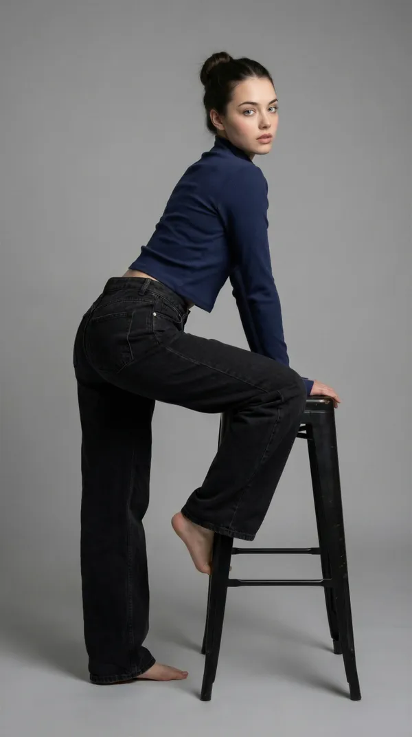 Women_High-Neck_Ribbed_Top
