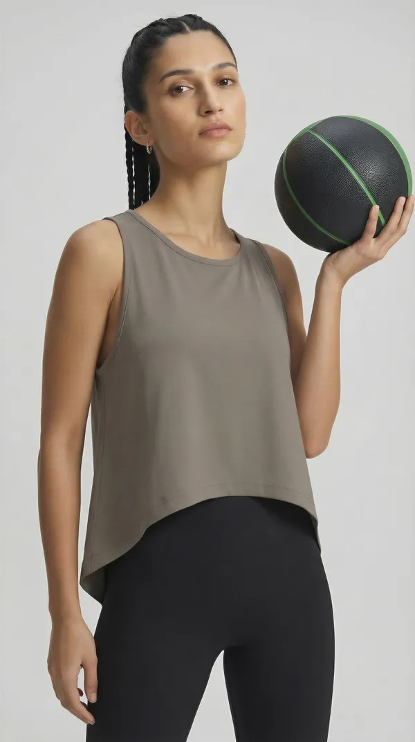 Women_Sleeveless_High-Low_Training_Top