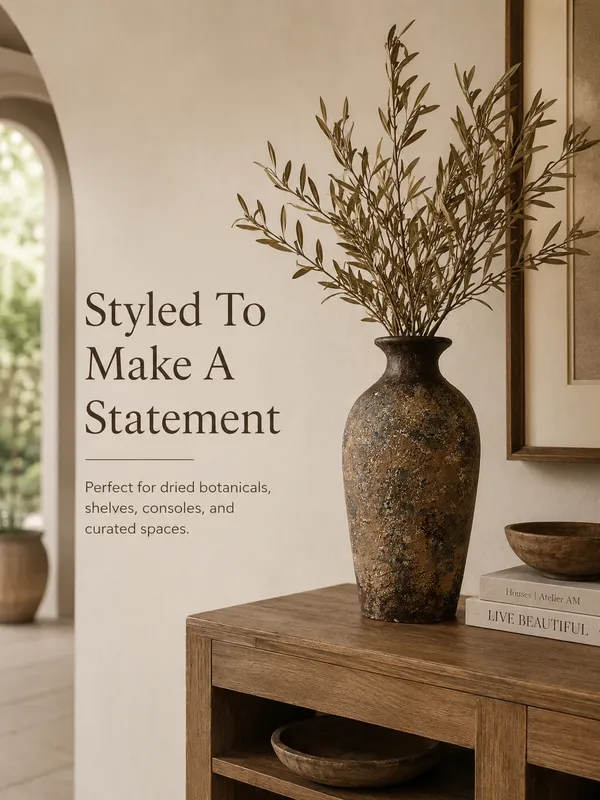 Hand-Painted_Terracotta_Rustic_Brown_Textured_Decorative_Vase