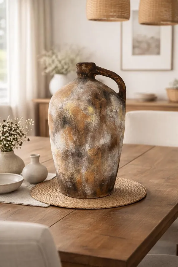 Hand-Painted_Terracotta_Rustic_Natural_Earth_Tone_Jug_Decorative_Vase_With_Handle