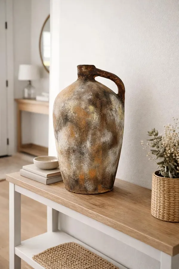 Hand-Painted_Terracotta_Rustic_Natural_Earth_Tone_Jug_Decorative_Vase_With_Handle