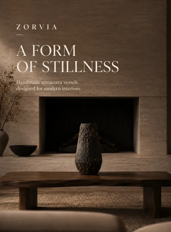 Hand-Painted_Terracotta_Rustic_Black_Volcanic_Textured_Decorative_Vase