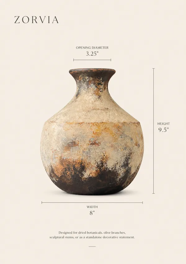 Hand-Painted_Terracotta_Ceramic_Rustic_Textured_Decorative_Vase