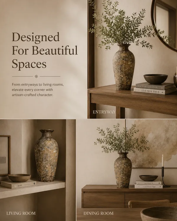 Hand-Painted_Terracotta_Rustic_Brown_Textured_Decorative_Vase