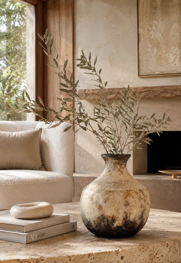 Hand-Painted_Terracotta_Ceramic_Rustic_Textured_Decorative_Vase