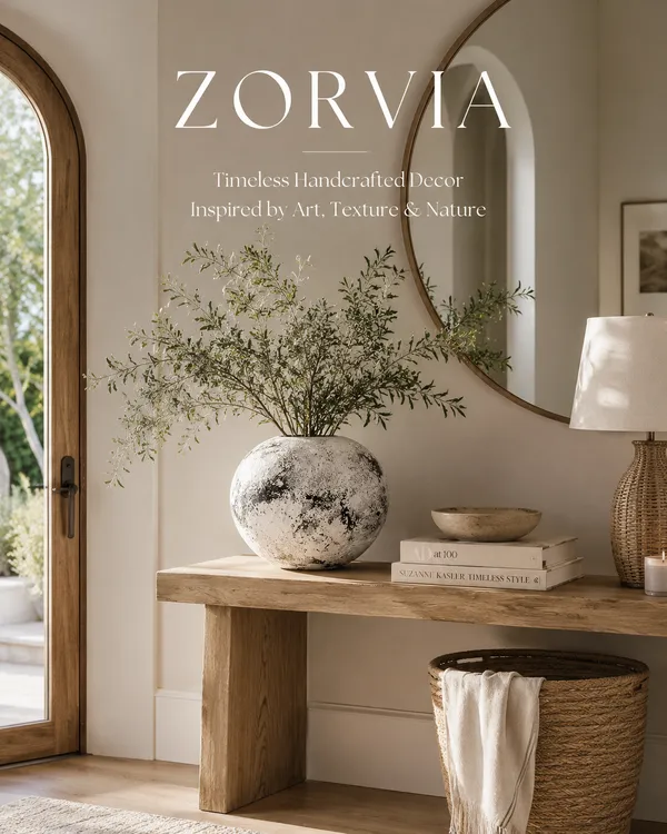 Hand-Painted_Terracotta_Rustic_White_Black_Textured_Round_Decorative_Vase