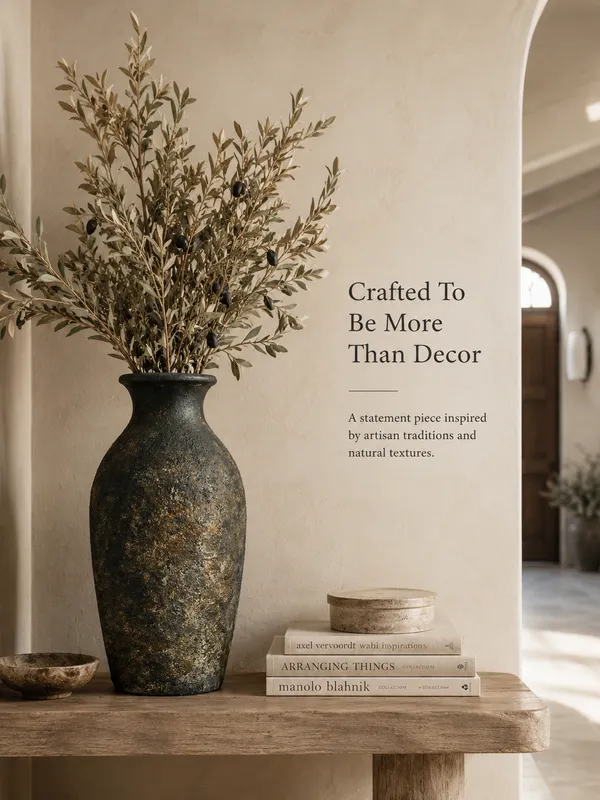 Hand-Painted_Terracotta_Rustic_Grey_Textured_Floor_Decorative_Vase