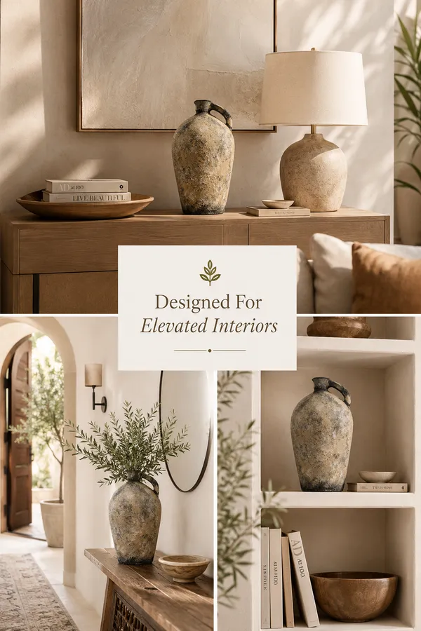 Hand-Crafted_Terracotta_Rustic_Beige_Weathered_Finish_Handled_Decorative_Jug_Vase