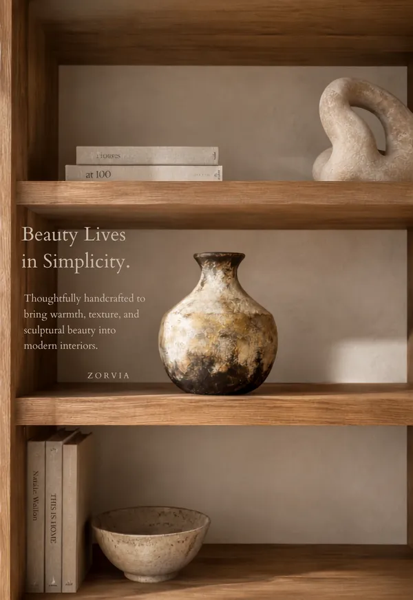 Hand-Painted_Terracotta_Ceramic_Rustic_Textured_Decorative_Vase