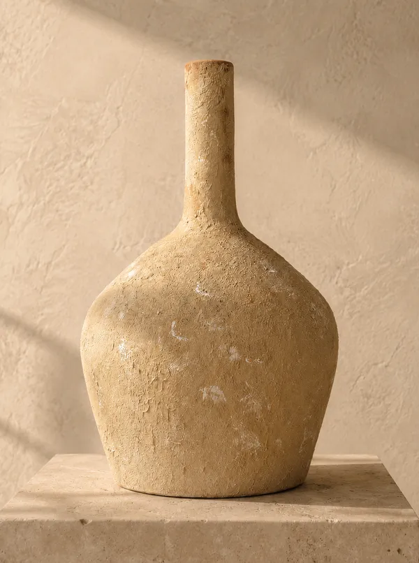 Hand-Painted_Terracotta_Bohemian_Textured_Decorative_Vase