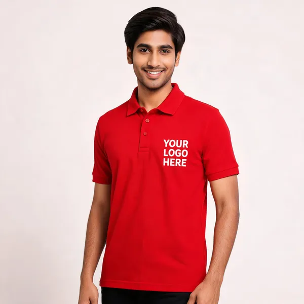 Red_Polyester_Regular_Fit_Polo_T-Shirt_For_Unisex