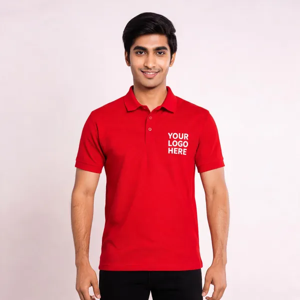 Red_Polyester_Regular_Fit_Polo_T-Shirt_For_Unisex