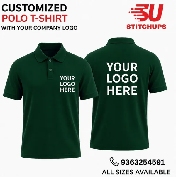 Green_Custom_Logo_Polo_T-Shirt_for_Men