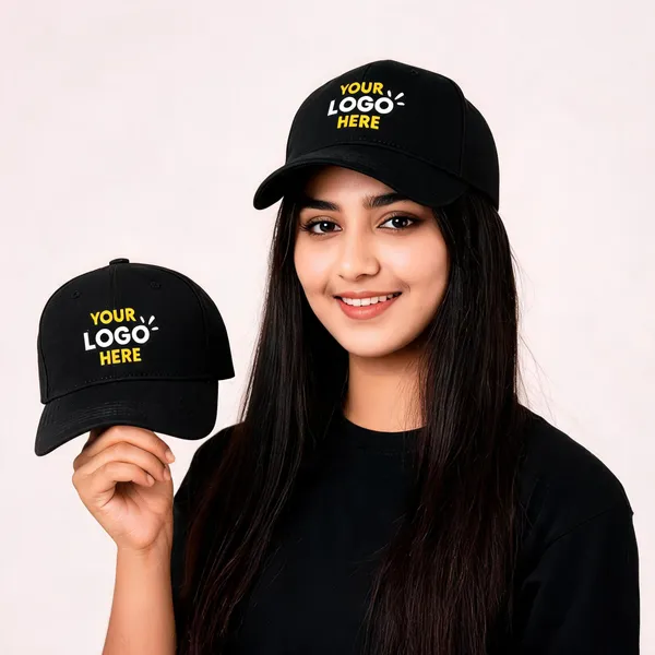 Black_Polyester_Adjustable_Baseball_Cap_For_Unisex_-_Pack_of_2
