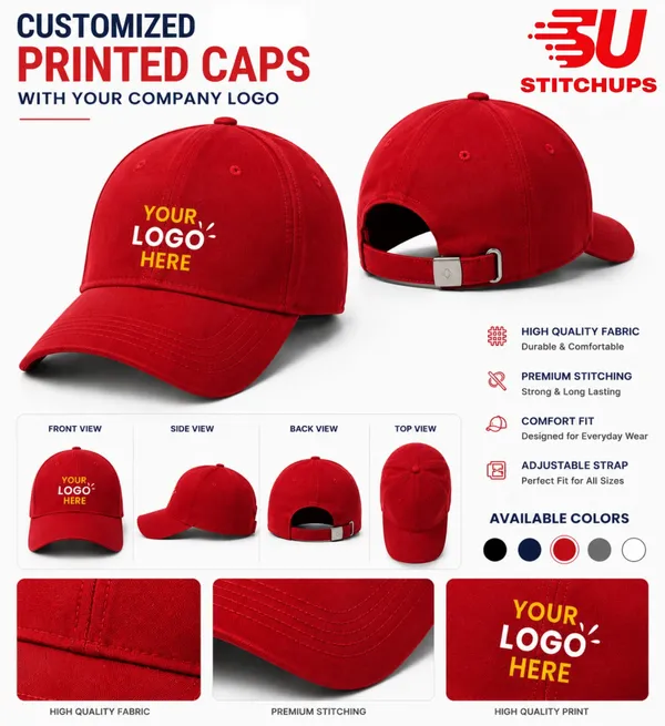 Red_Fabric_Adjustable_Printed_Cap_for_Unisex