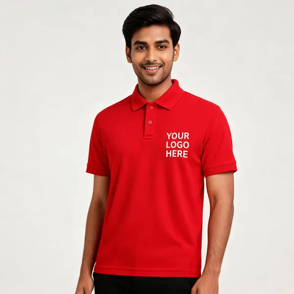 Red_Polyester_Regular_Fit_Polo_T-Shirt_For_Unisex