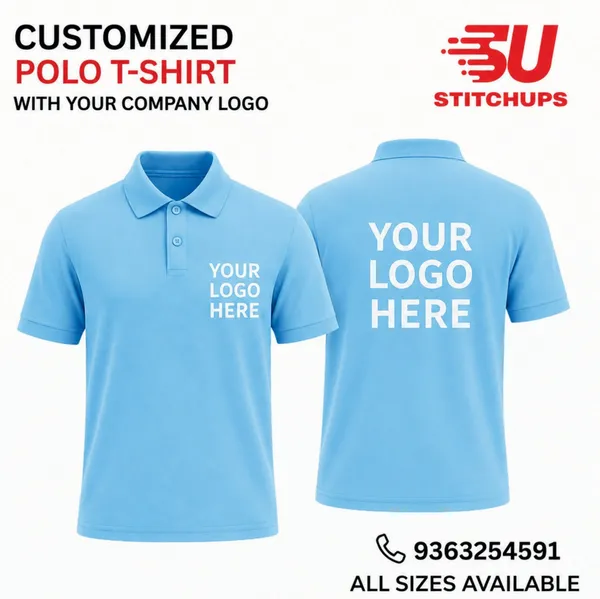 Blue_Short_Sleeve_Polo_T-Shirt_for_Corporate_Wear